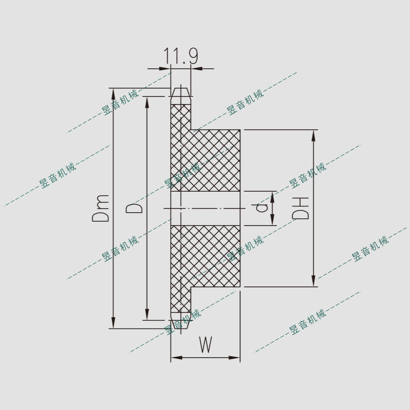 P60小型直输链配套链轮